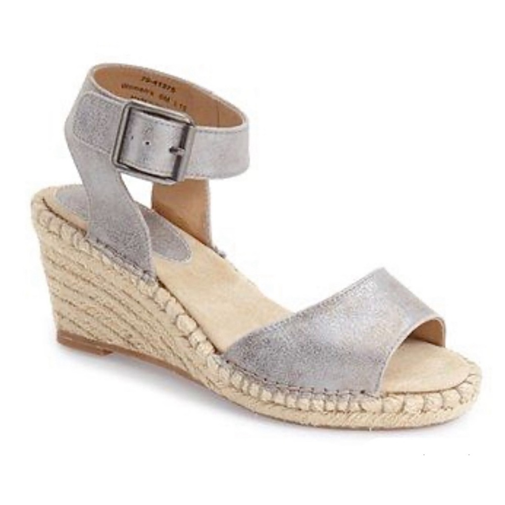 LIKE NEW Johnston & Murphy Angela Espadrille Wedge Sandal 10
